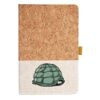 Cork And Heathered Fabric Hardcover Journal 5.5" X 8.25" Thumbnail