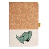 Cork And Heathered Fabric Hardcover Journal 5.5" X 8.25" Thumbnail
