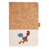 Cork And Heathered Fabric Hardcover Journal 5.5" X 8.25" Thumbnail