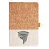 Cork And Heathered Fabric Hardcover Journal 5.5" X 8.25" Thumbnail