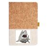 Cork And Heathered Fabric Hardcover Journal 5.5" X 8.25" Thumbnail