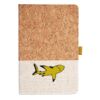 Cork And Heathered Fabric Hardcover Journal 5.5" X 8.25" Thumbnail