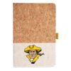 Cork And Heathered Fabric Hardcover Journal 5.5" X 8.25" Thumbnail