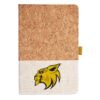 Cork And Heathered Fabric Hardcover Journal 5.5" X 8.25" Thumbnail