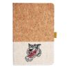 Cork And Heathered Fabric Hardcover Journal 5.5" X 8.25" Thumbnail