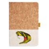 Cork And Heathered Fabric Hardcover Journal 5.5" X 8.25" Thumbnail