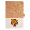 Cork And Heathered Fabric Hardcover Journal 5.5" X 8.25" Thumbnail