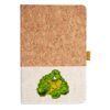 Cork And Heathered Fabric Hardcover Journal 5.5" X 8.25" Thumbnail