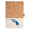 Cork And Heathered Fabric Hardcover Journal 5.5" X 8.25" Thumbnail