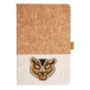 Cork And Heathered Fabric Hardcover Journal 5.5" X 8.25" Thumbnail