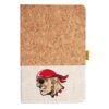 Cork And Heathered Fabric Hardcover Journal 5.5" X 8.25" Thumbnail