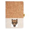Cork And Heathered Fabric Hardcover Journal 5.5" X 8.25" Thumbnail