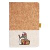 Cork And Heathered Fabric Hardcover Journal 5.5" X 8.25" Thumbnail