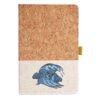 Cork And Heathered Fabric Hardcover Journal 5.5" X 8.25" Thumbnail