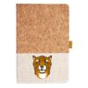 Cork And Heathered Fabric Hardcover Journal 5.5" X 8.25" Thumbnail