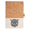 Cork And Heathered Fabric Hardcover Journal 5.5" X 8.25" Thumbnail