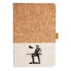 Cork And Heathered Fabric Hardcover Journal 5.5" X 8.25" Thumbnail