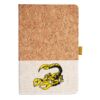 Cork And Heathered Fabric Hardcover Journal 5.5" X 8.25" Thumbnail