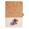 Cork And Heathered Fabric Hardcover Journal 5.5" X 8.25" Thumbnail
