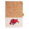 Cork And Heathered Fabric Hardcover Journal 5.5" X 8.25" Thumbnail