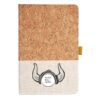 Cork And Heathered Fabric Hardcover Journal 5.5" X 8.25" Thumbnail