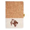 Cork And Heathered Fabric Hardcover Journal 5.5" X 8.25" Thumbnail