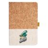 Cork And Heathered Fabric Hardcover Journal 5.5" X 8.25" Thumbnail
