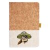 Cork And Heathered Fabric Hardcover Journal 5.5" X 8.25" Thumbnail