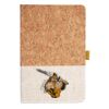 Cork And Heathered Fabric Hardcover Journal 5.5" X 8.25" Thumbnail