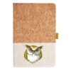 Cork And Heathered Fabric Hardcover Journal 5.5" X 8.25" Thumbnail
