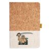 Cork And Heathered Fabric Hardcover Journal 5.5" X 8.25" Thumbnail