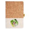 Cork And Heathered Fabric Hardcover Journal 5.5" X 8.25" Thumbnail