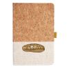 Cork And Heathered Fabric Hardcover Journal 5.5" X 8.25" Thumbnail