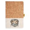 Cork And Heathered Fabric Hardcover Journal 5.5" X 8.25" Thumbnail