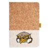 Cork And Heathered Fabric Hardcover Journal 5.5" X 8.25" Thumbnail