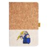 Cork And Heathered Fabric Hardcover Journal 5.5" X 8.25" Thumbnail