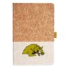 Cork And Heathered Fabric Hardcover Journal 5.5" X 8.25" Thumbnail