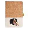 Cork And Heathered Fabric Hardcover Journal 5.5" X 8.25" Thumbnail