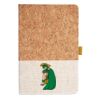 Cork And Heathered Fabric Hardcover Journal 5.5" X 8.25" Thumbnail