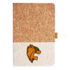 Cork And Heathered Fabric Hardcover Journal 5.5" X 8.25" Thumbnail