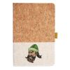 Cork And Heathered Fabric Hardcover Journal 5.5" X 8.25" Thumbnail
