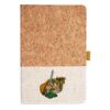 Cork And Heathered Fabric Hardcover Journal 5.5" X 8.25" Thumbnail