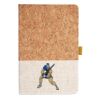 Cork And Heathered Fabric Hardcover Journal 5.5" X 8.25" Thumbnail
