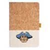 Cork And Heathered Fabric Hardcover Journal 5.5" X 8.25" Thumbnail