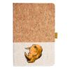 Cork And Heathered Fabric Hardcover Journal 5.5" X 8.25" Thumbnail