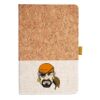 Cork And Heathered Fabric Hardcover Journal 5.5" X 8.25" Thumbnail