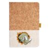 Cork And Heathered Fabric Hardcover Journal 5.5" X 8.25" Thumbnail