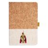 Cork And Heathered Fabric Hardcover Journal 5.5" X 8.25" Thumbnail