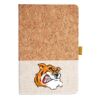 Cork And Heathered Fabric Hardcover Journal 5.5" X 8.25" Thumbnail