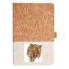 Cork And Heathered Fabric Hardcover Journal 5.5" X 8.25" Thumbnail